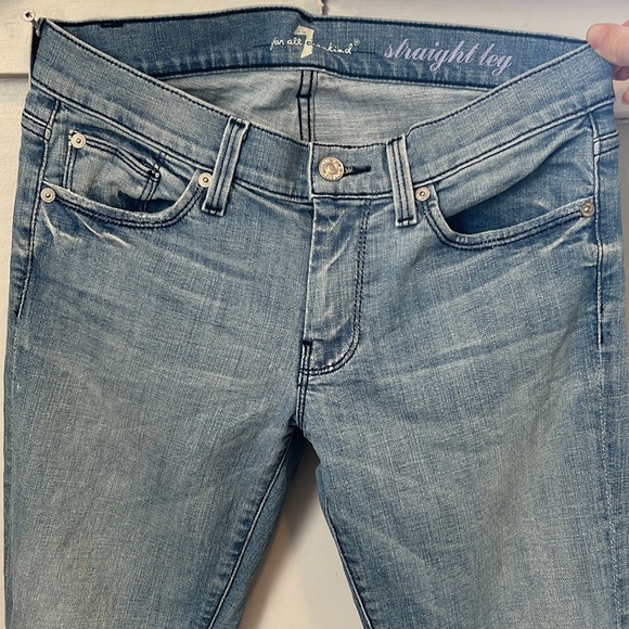 7’s - For All Mankind - light straight leg denim - Picture 3 of 7